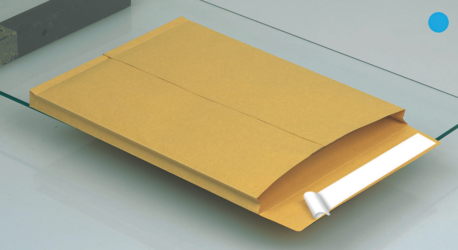 MAILmedia Faltentaschen DIN C4 braun