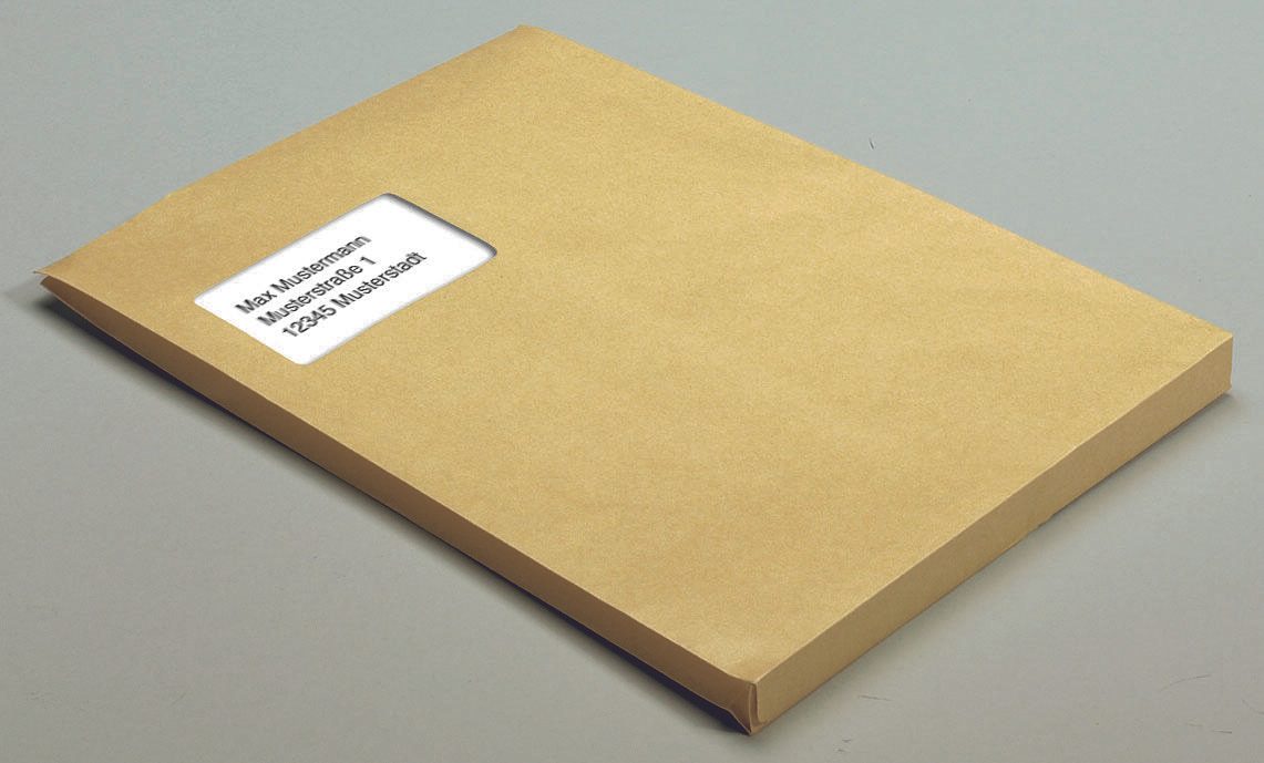 MAILmedia Faltentaschen DIN C4 braun