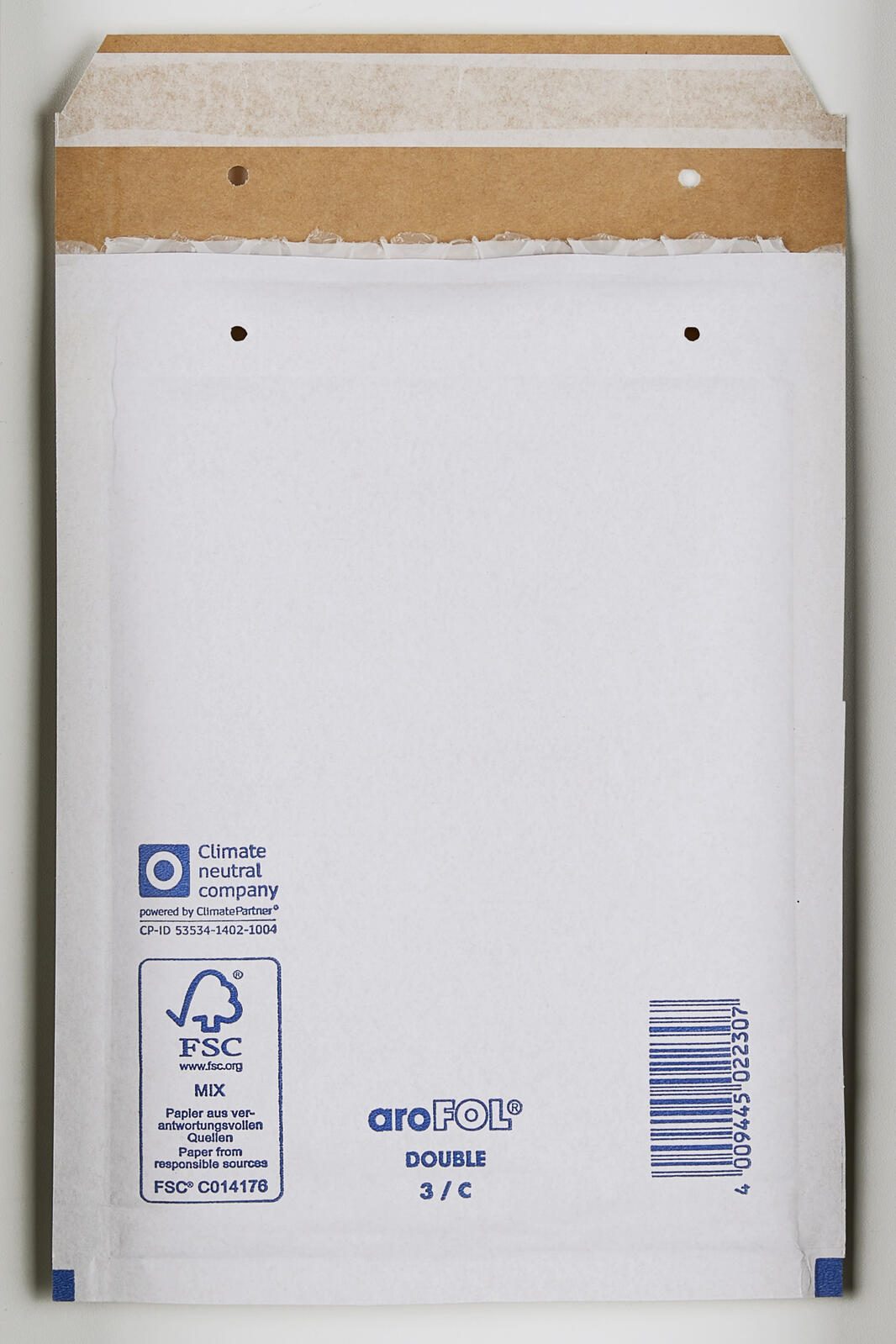 aroFOL® DOUBLE 3/C Luftpolstertaschen für DIN B5 grauweiß