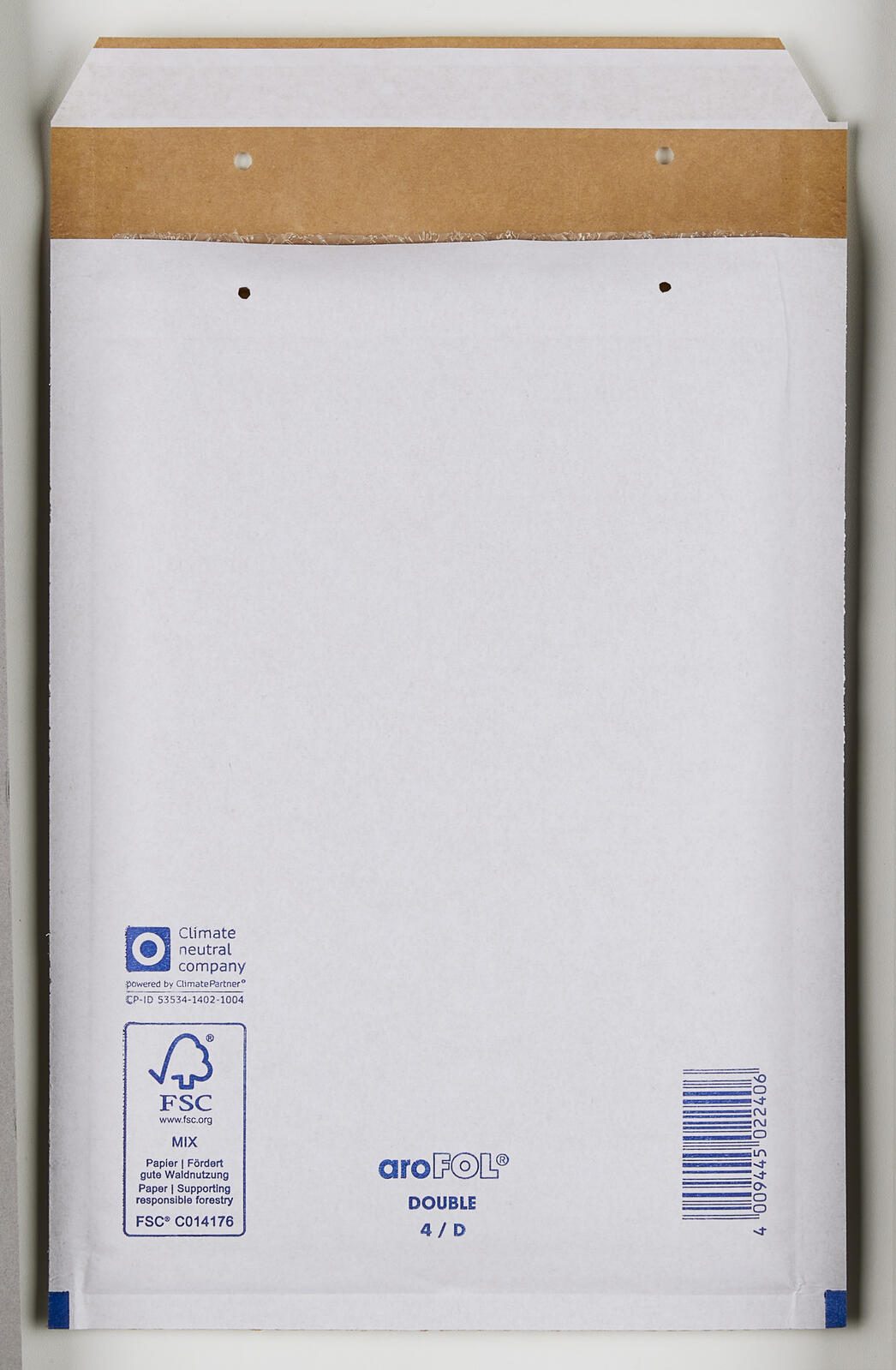 aroFOL® DOUBLE 4/D Luftpolstertaschen für DIN B5 grauweiß