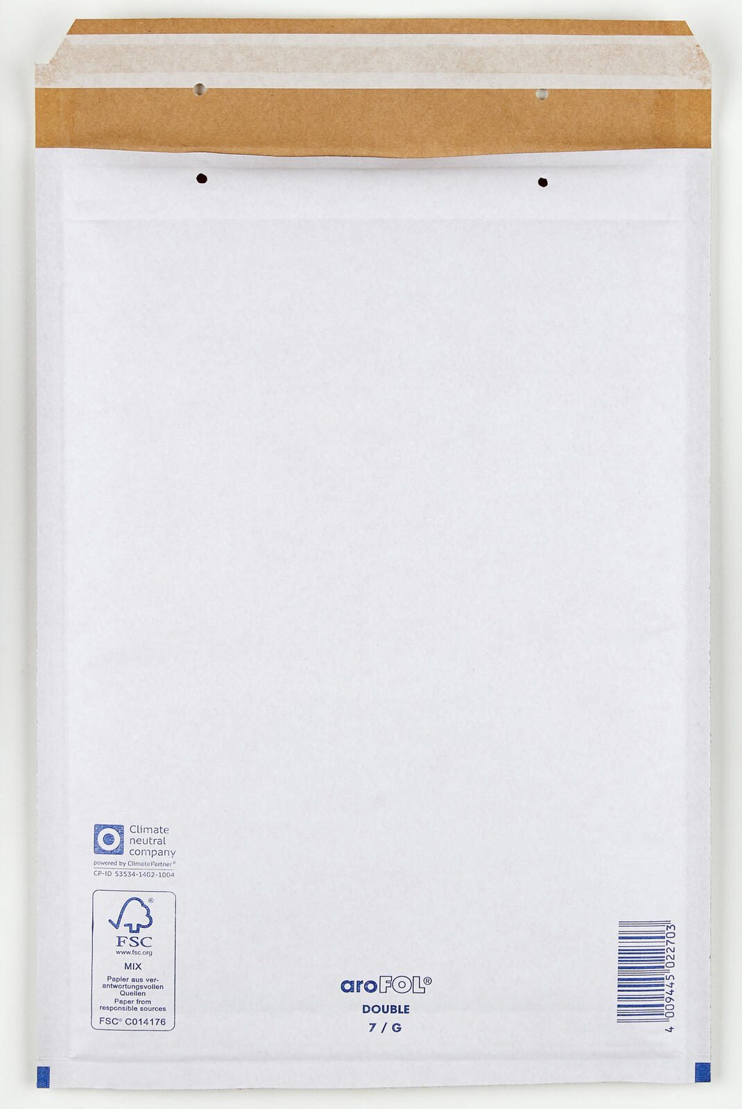 aroFOL® DOUBLE 7/G Luftpolstertaschen für DIN A4 grauweiß