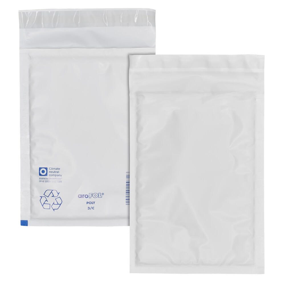 aroFOL® POLY 3/C Luftpolstertaschen für A6 weiß