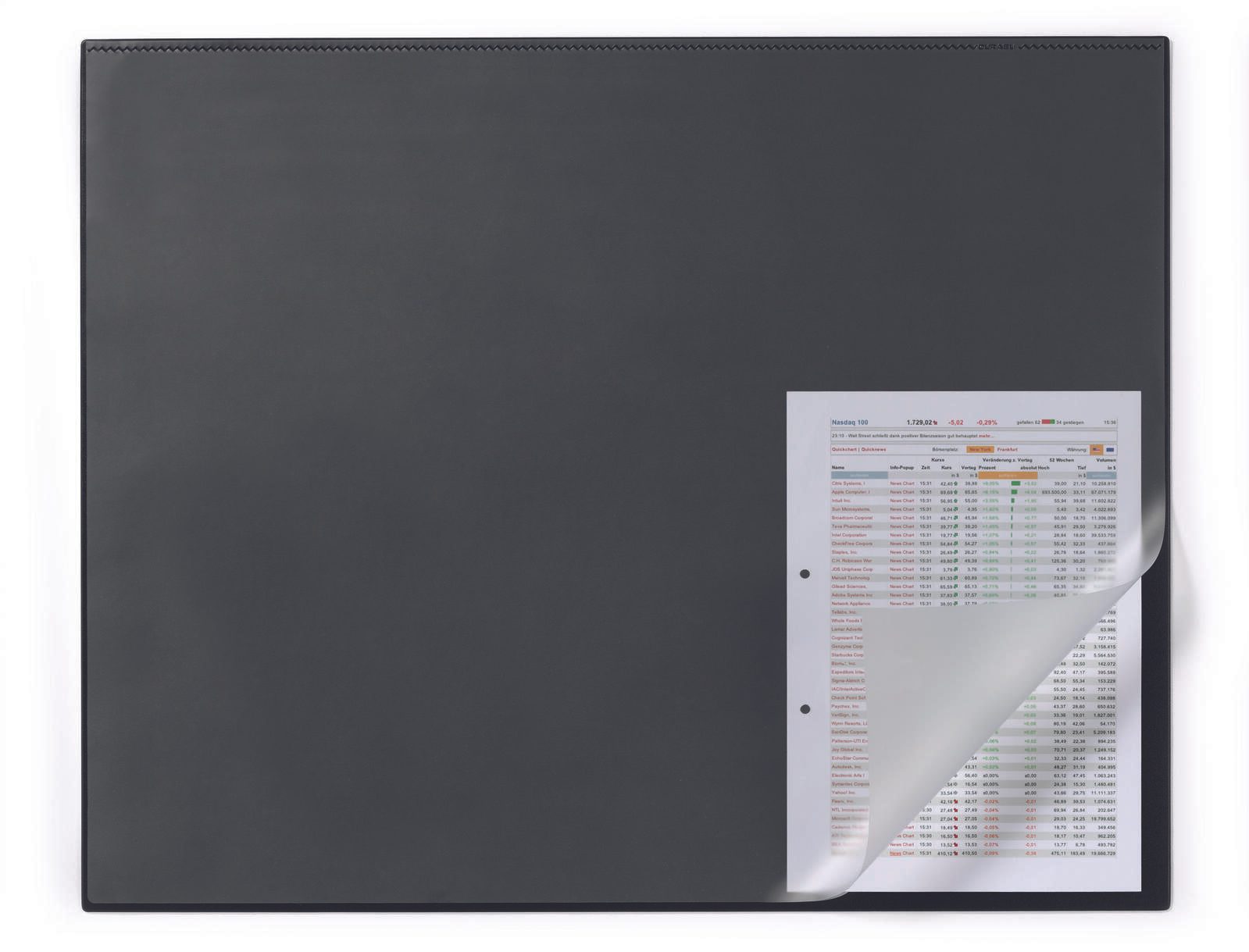 DURABLE Schreibtischunterlage 65,0 x 52,0 cm schwarz