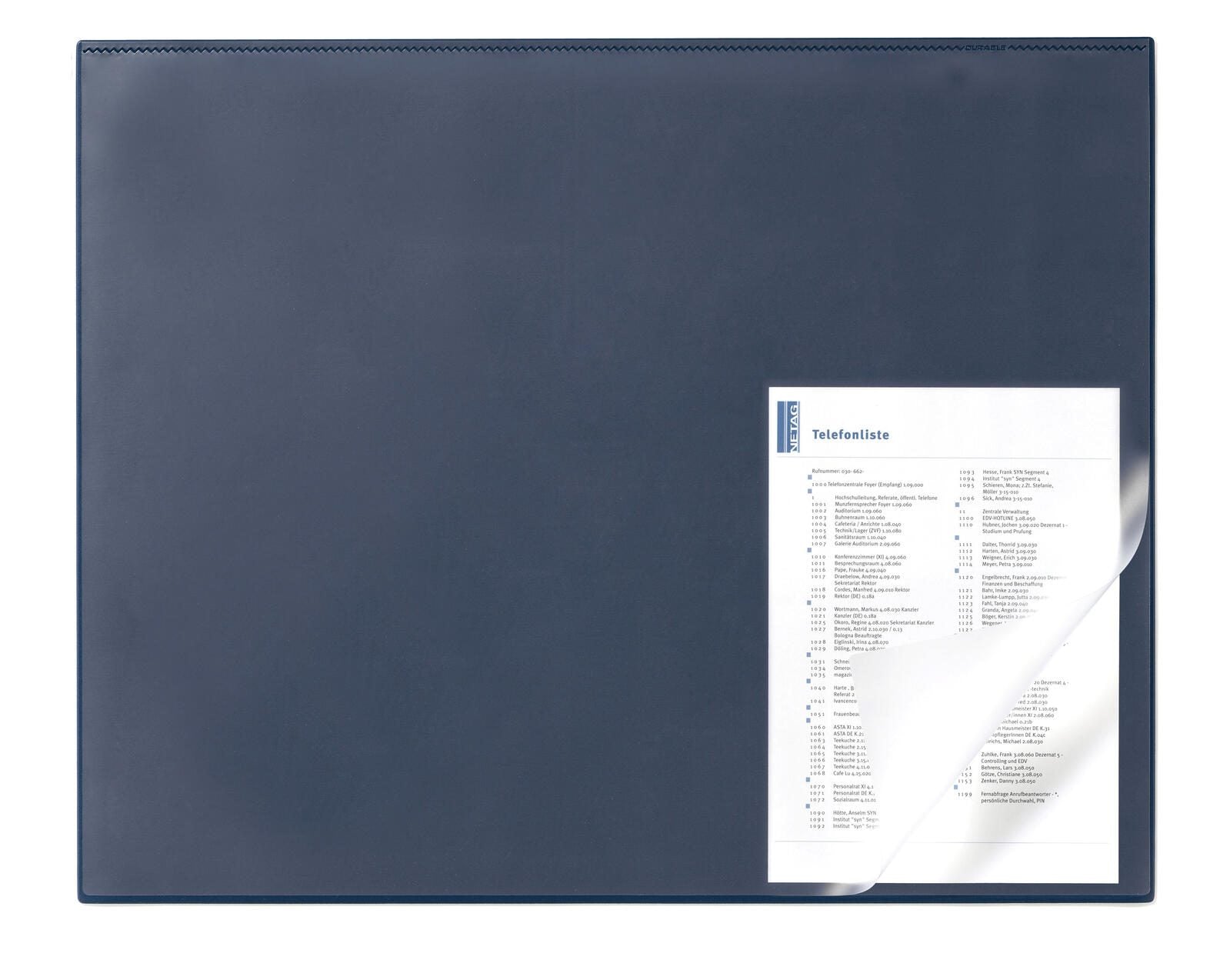 DURABLE Schreibtischunterlage 65,0 x 52,0 cm dunkelblau