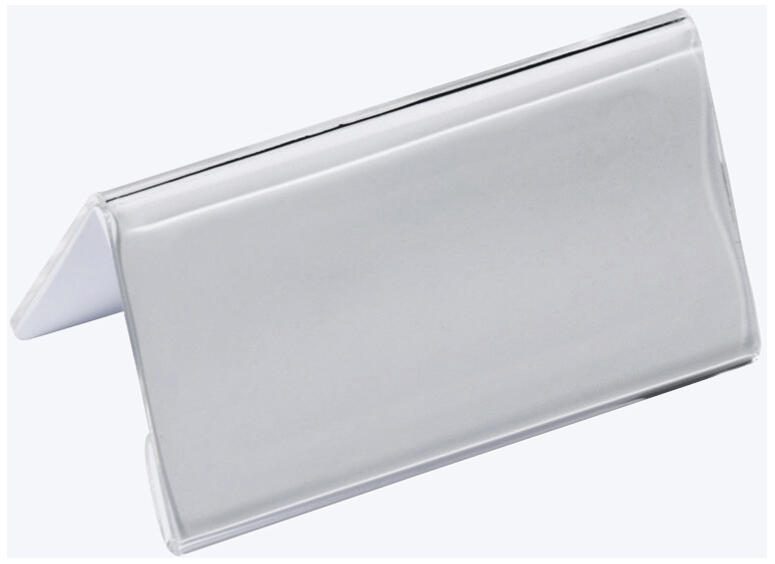 DURABLE Tischnamensschilder transparent 10 cm x 5.2 cm