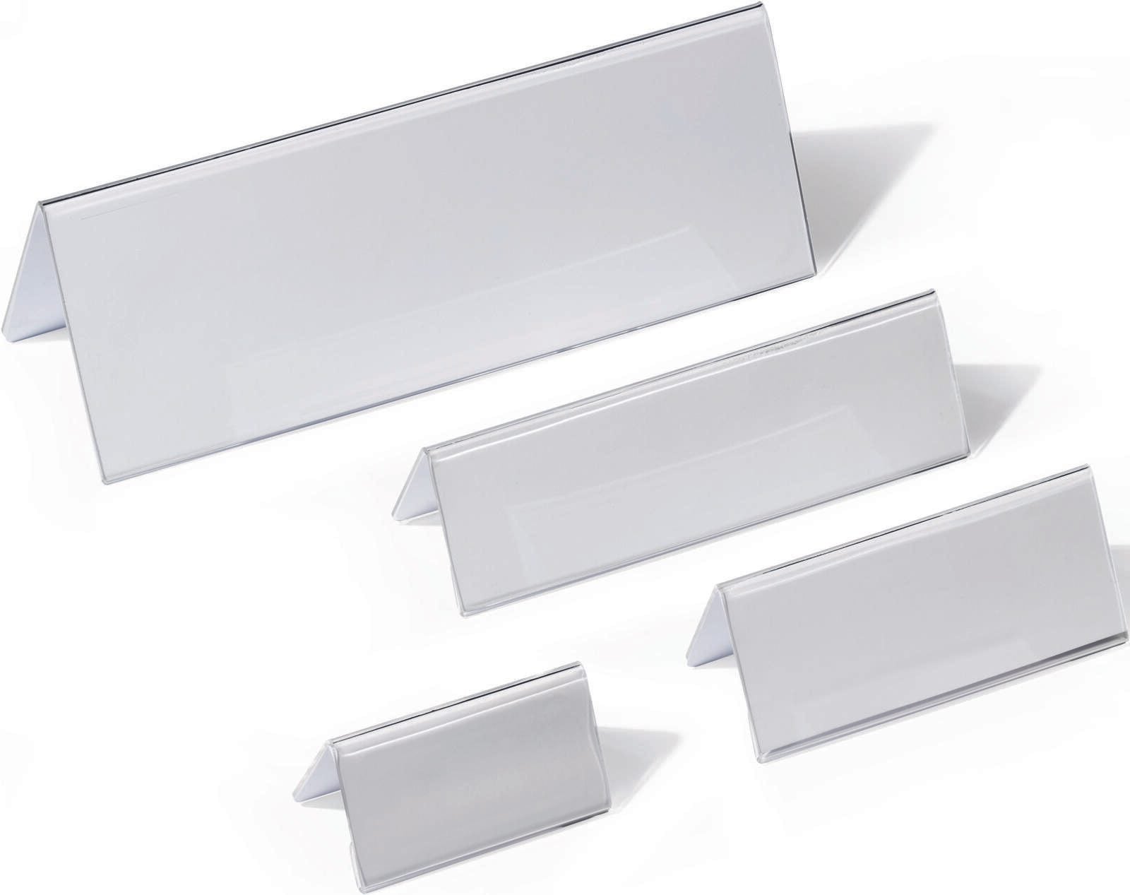 DURABLE Tischnamensschilder transparent 10 cm x 5.2 cm