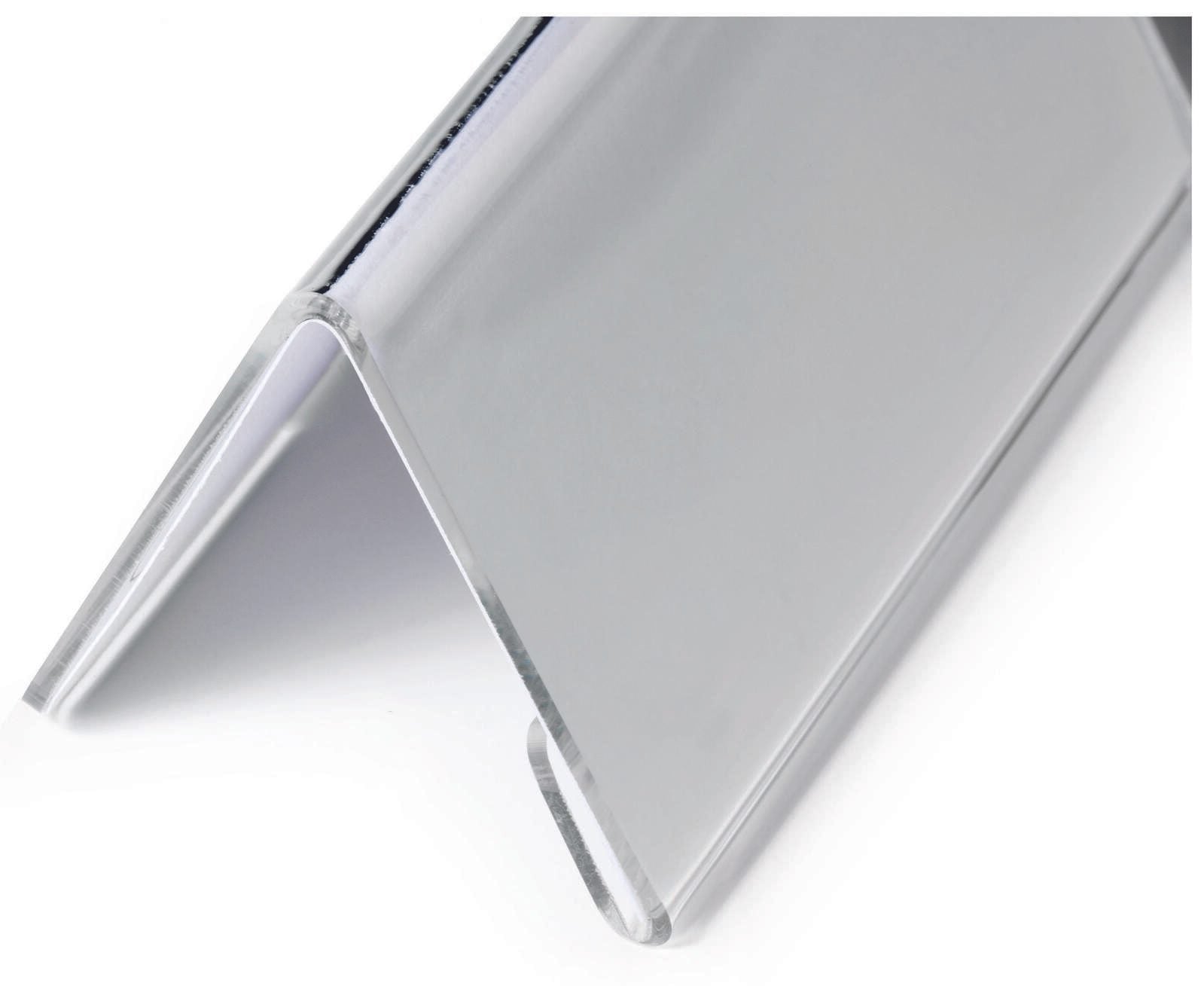 DURABLE Tischnamensschilder transparent 10 cm x 5.2 cm