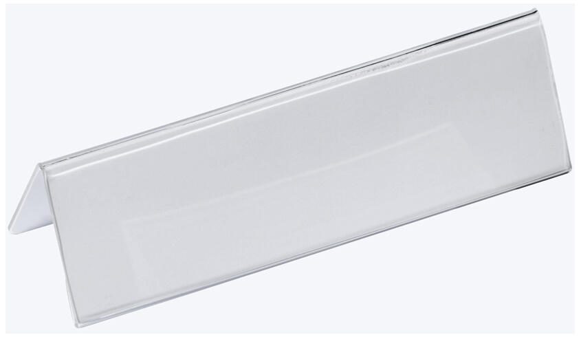 DURABLE Tischnamensschilder transparent 21 cm x 6.1 cm