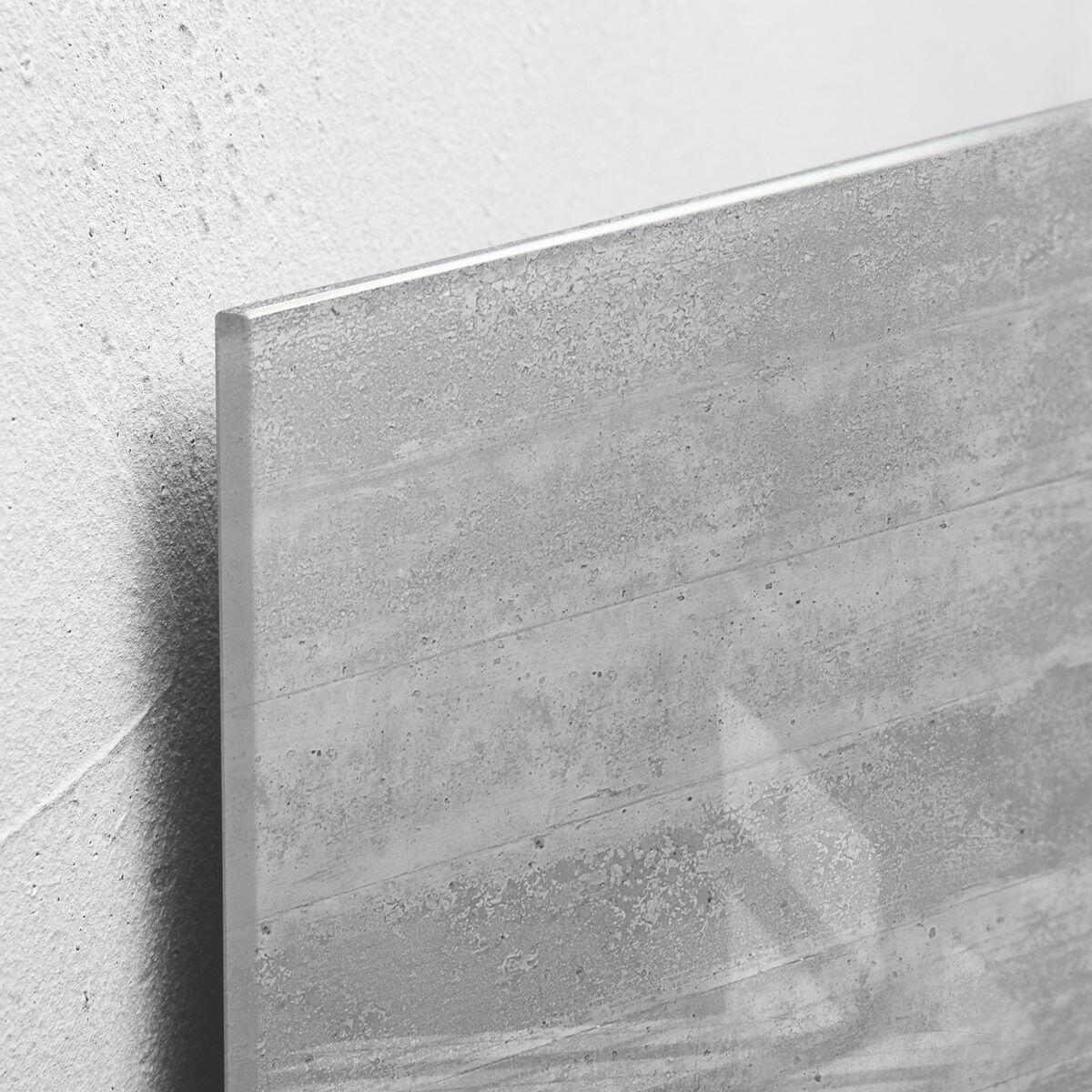 SIGEL Glas-Magnettafel artverum® 48,0 x 48,0 cm Design Sichtbeton