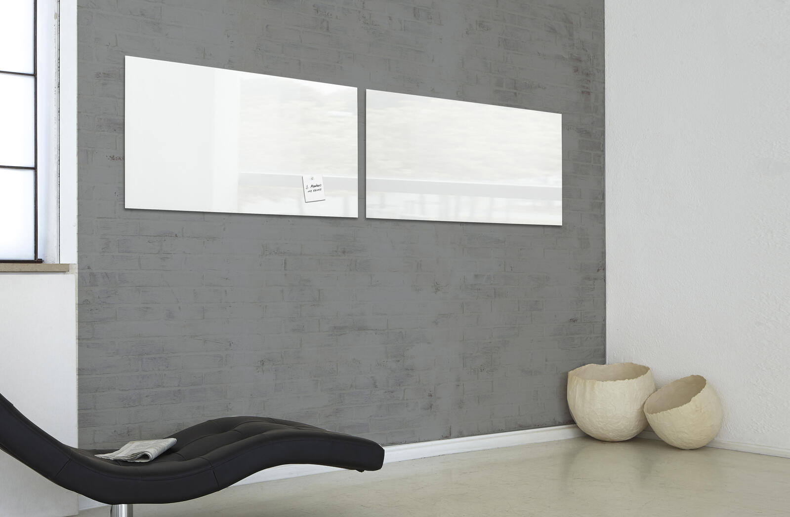SIGEL Glas-Magnettafel artverum® 91,0 x 46,0 cm weiß