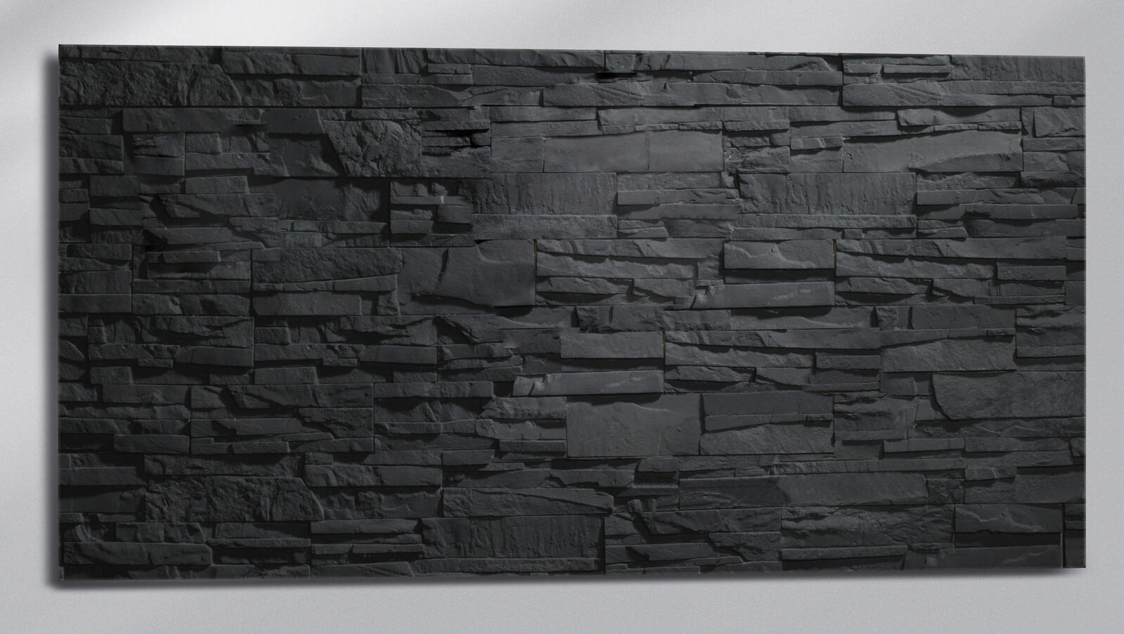 B-WARE SIGEL Glas-Magnettafel artverum® 91,0 x 46,0 cm Design Schiefer-Stone