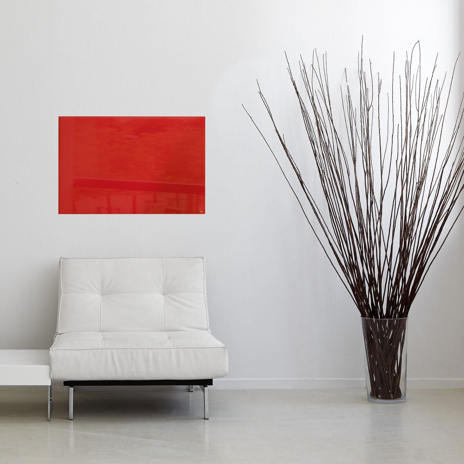 SIGEL Glas-Magnettafel artverum® 60,0 x 40,0 cm rot