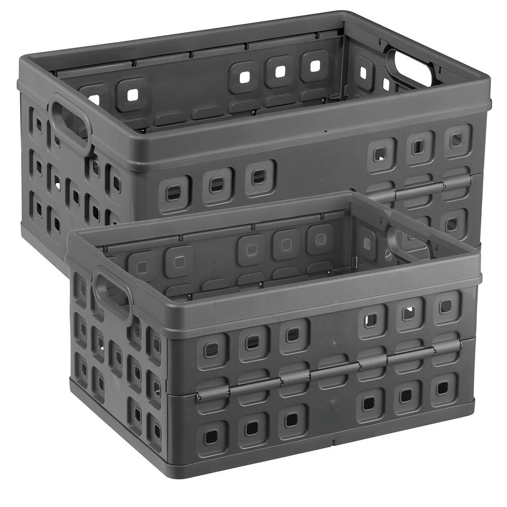 sunware® Klappbox Square 32,0 l - 36,0 x 49,0 x 24,5 cm anthrazit