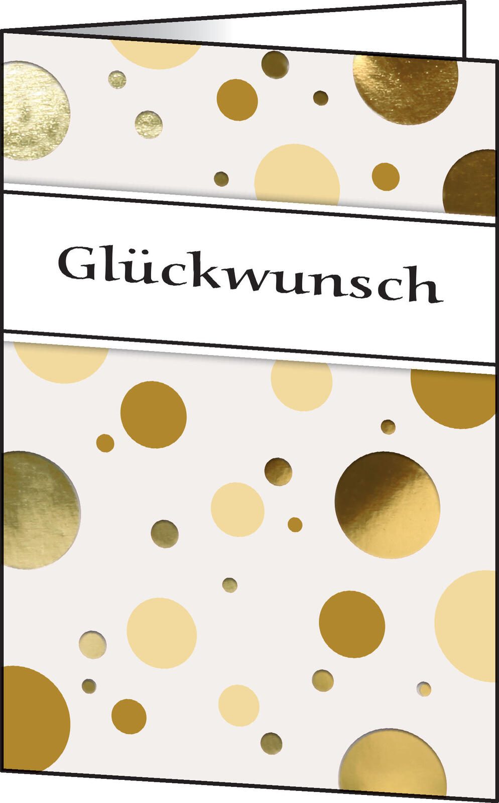 SIGEL Glückwunschkarten Golden Bubble DIN A6