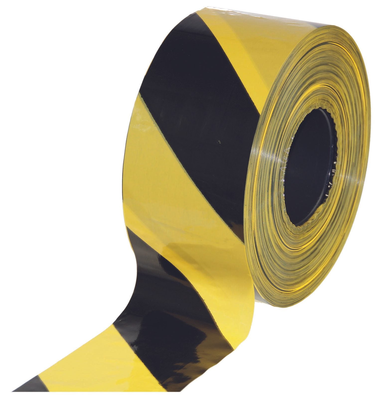 Absperrband 80 mm x 500 m gelb, schwarz