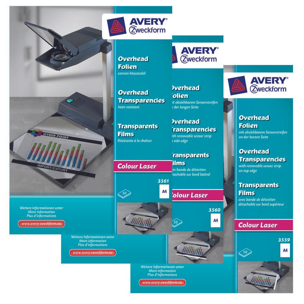 AVERY Zweckform Laserfolien 3559 transparent