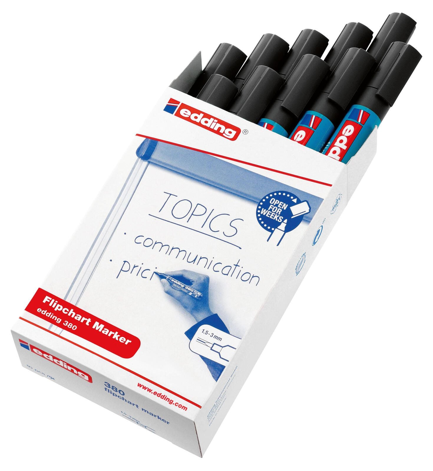 edding 380 Flipchart-Marker 1.5 - 3.0 mm Schwarz