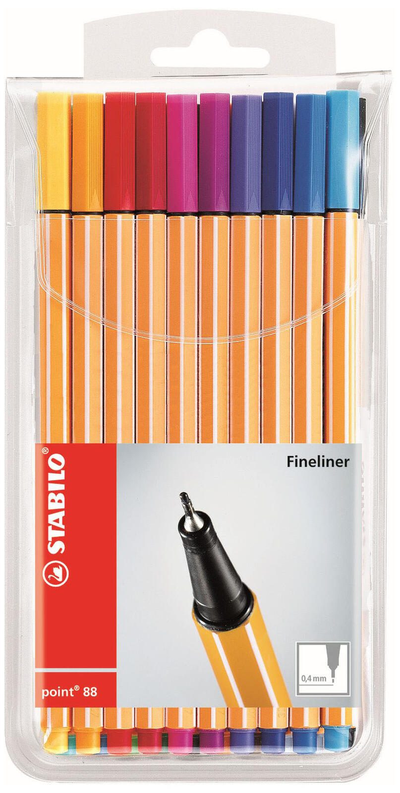 STABILO Point 88 Fineliner 0.4 mm Mehrfarbig