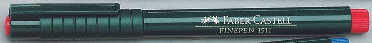 FABER-CASTELL Finepen 1511 Fineliner 0.4 mm Rot