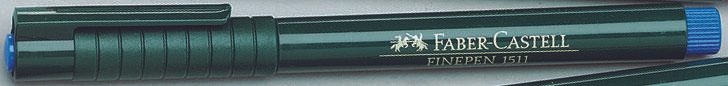 FABER-CASTELL Finepen 1511 Fineliner 0.4 mm Blau