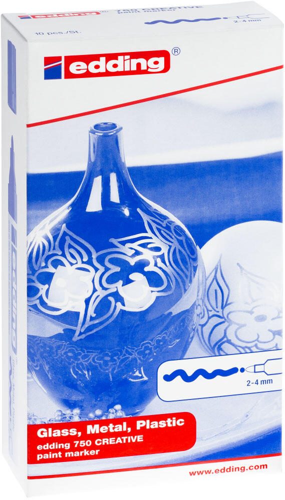 edding 750 Lackmarker 2.0 - 4.0 mm Mehrfarbig