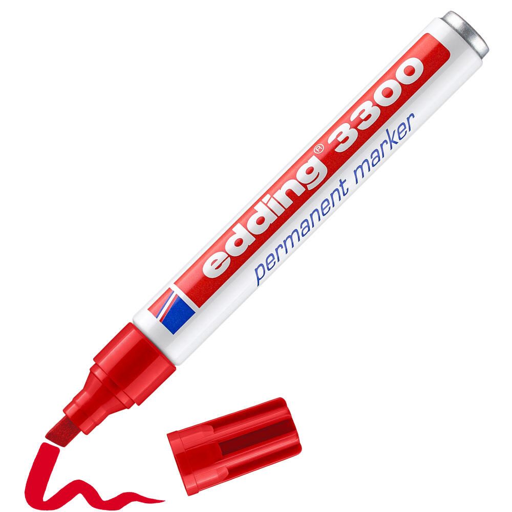 edding 3300 Permanentmarker 1.0 - 5.0 mm Rot