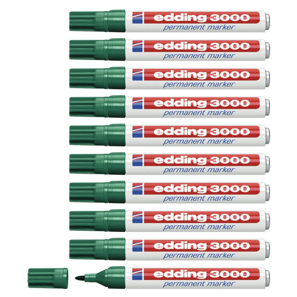 edding 3000 Permanentmarker 1.5 - 3.0 mm Grün