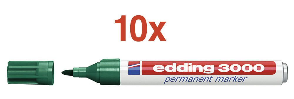 edding 3000 Permanentmarker 1.5 - 3.0 mm Grün