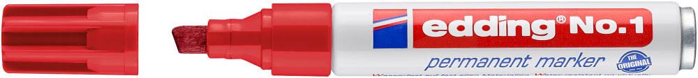 edding No. 1 Permanentmarker 1.0 - 5.0 mm Rot