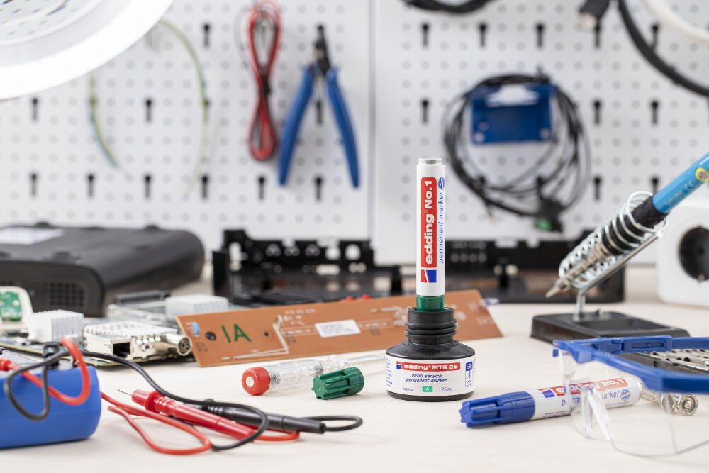 edding No. 1 Permanentmarker 1.0 - 5.0 mm Rot