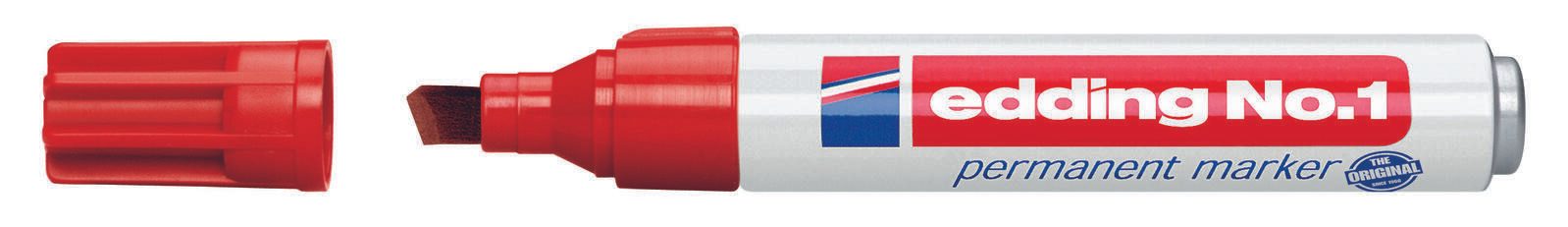 edding No. 1 Permanentmarker 1.0 - 5.0 mm Rot