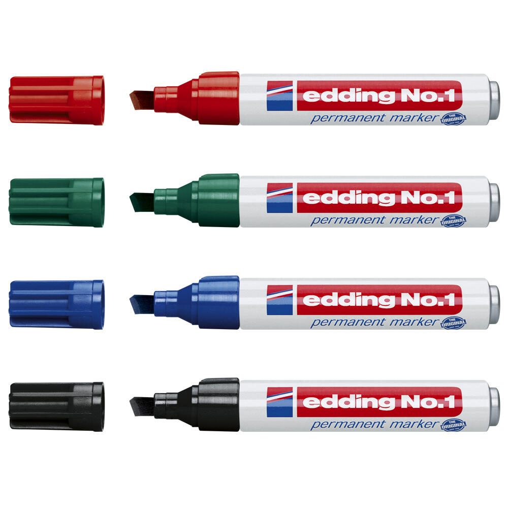 edding No. 1 Permanentmarker 1.0 - 5.0 mm Rot