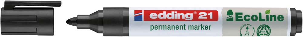 edding 21 EcoLine Permanentmarker 1.5 - 3.0 mm Schwarz