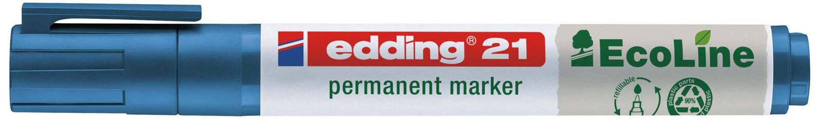 edding 21 EcoLine Permanentmarker 1.5 - 3.0 mm Blau
