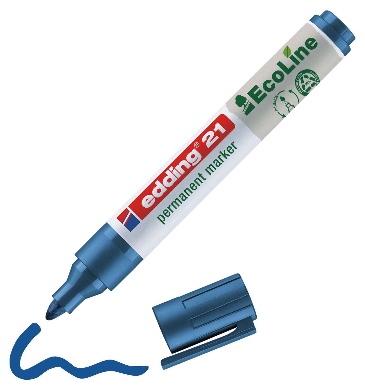 edding 21 EcoLine Permanentmarker 1.5 - 3.0 mm Blau