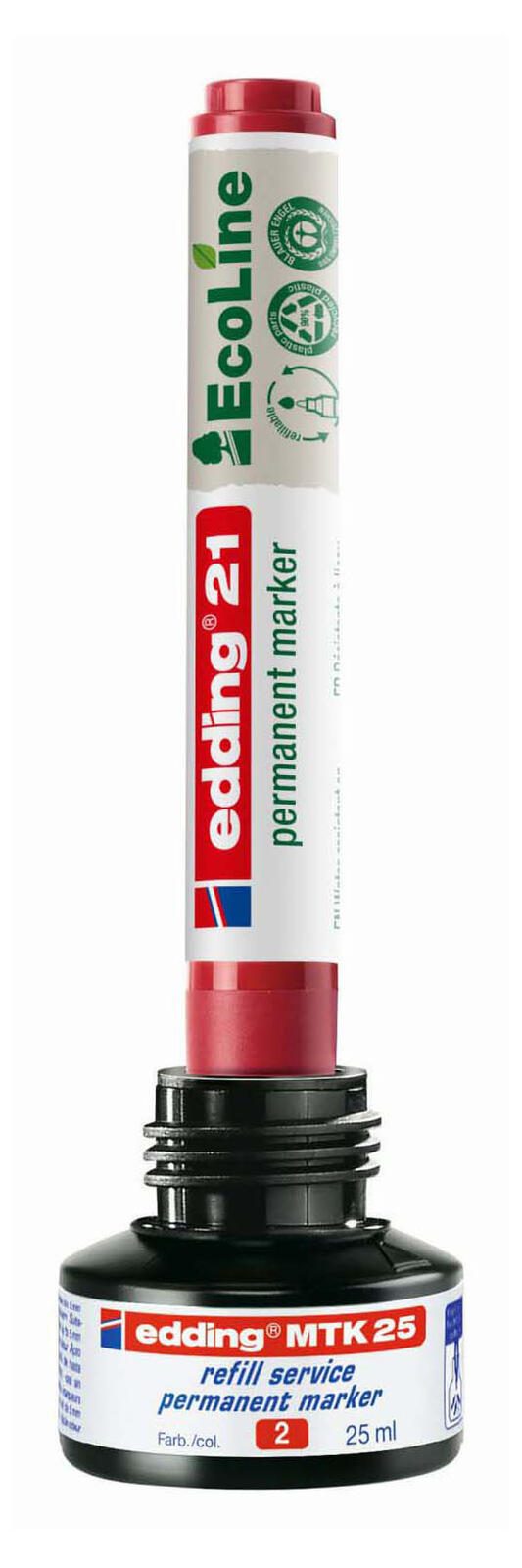 edding 21 EcoLine Permanentmarker 1.5 - 3.0 mm Rot