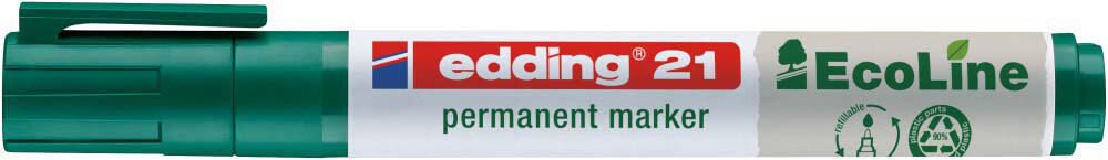 edding 21 EcoLine Permanentmarker 1.5 - 3.0 mm Grün