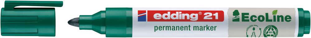 edding 21 EcoLine Permanentmarker 1.5 - 3.0 mm Grün