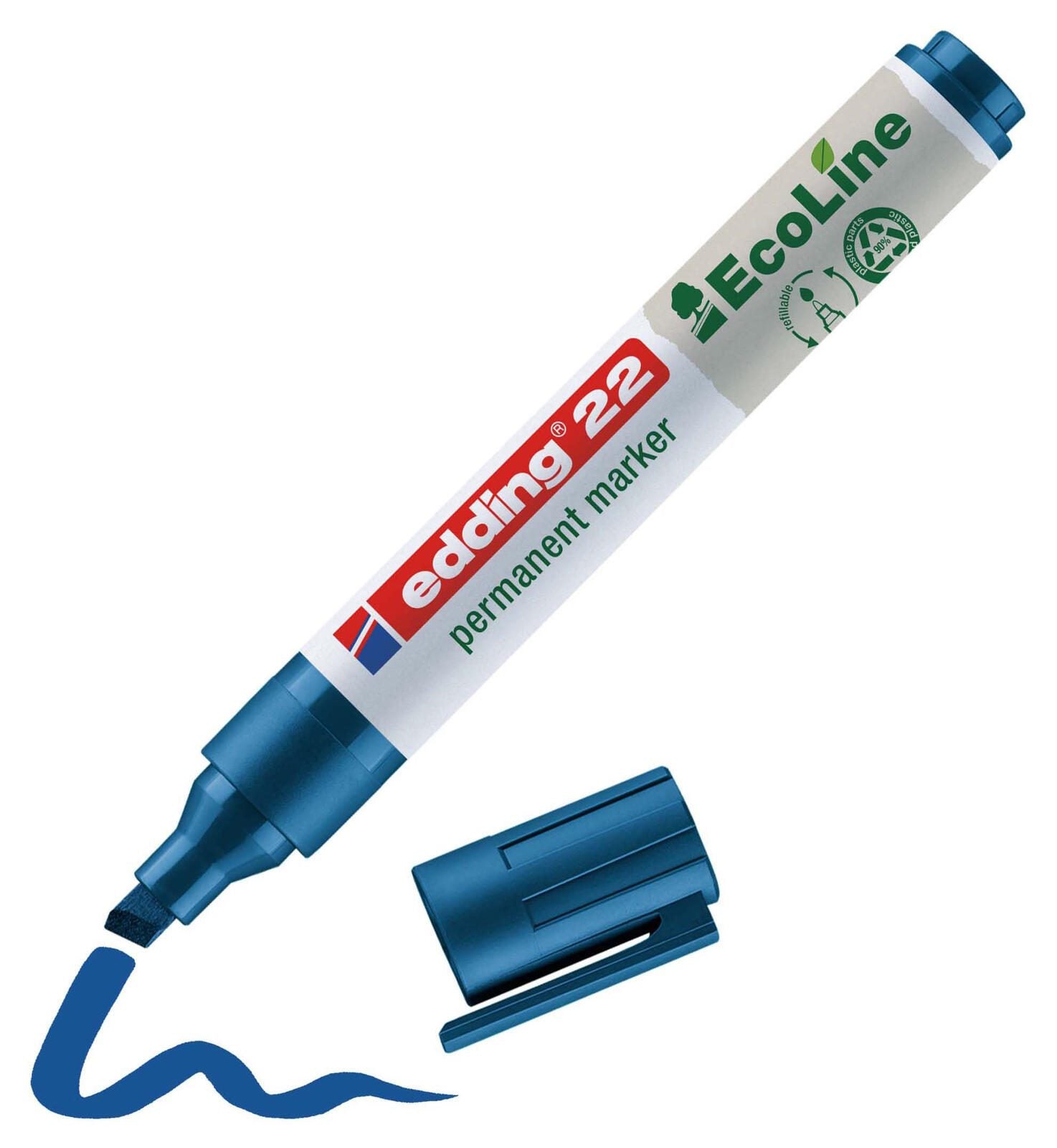 edding 22 EcoLine Permanentmarker 1.0 - 5.0 mm Blau