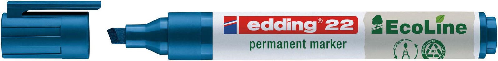 edding 22 EcoLine Permanentmarker 1.0 - 5.0 mm Blau