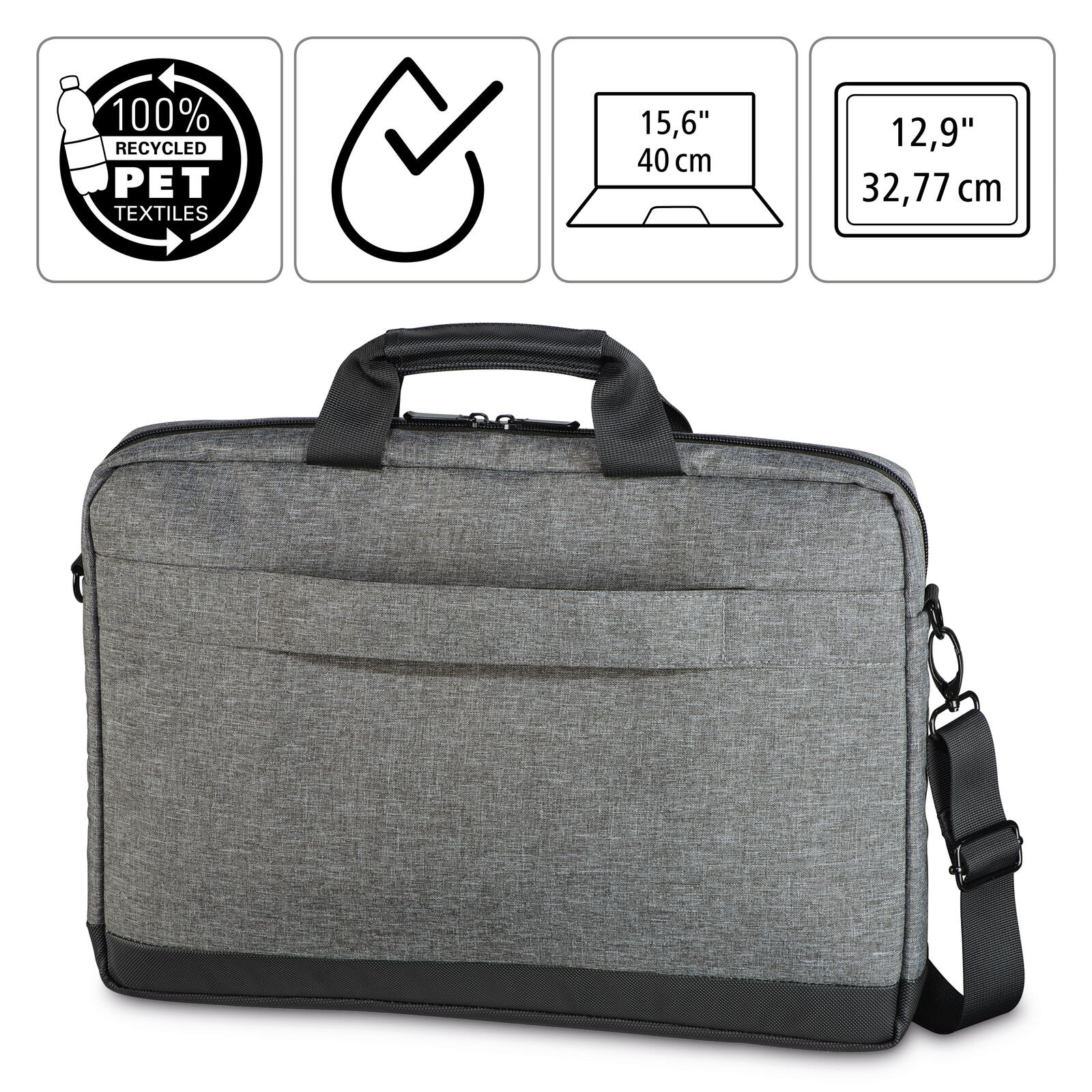 Hama Laptoptasche Terra grau bis 39,6 cm (15,6 Zoll)