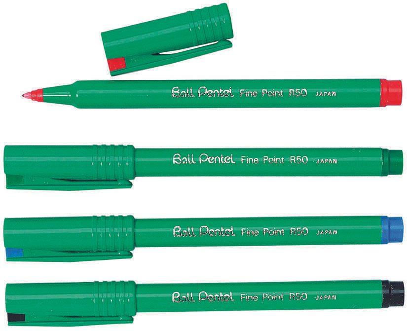 Pentel Ball R50 Tintenroller 0.4 mm Grün