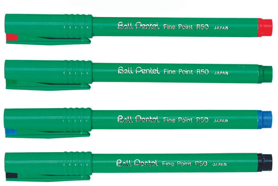 Pentel Ball R50 Tintenroller 0.4 mm Grün