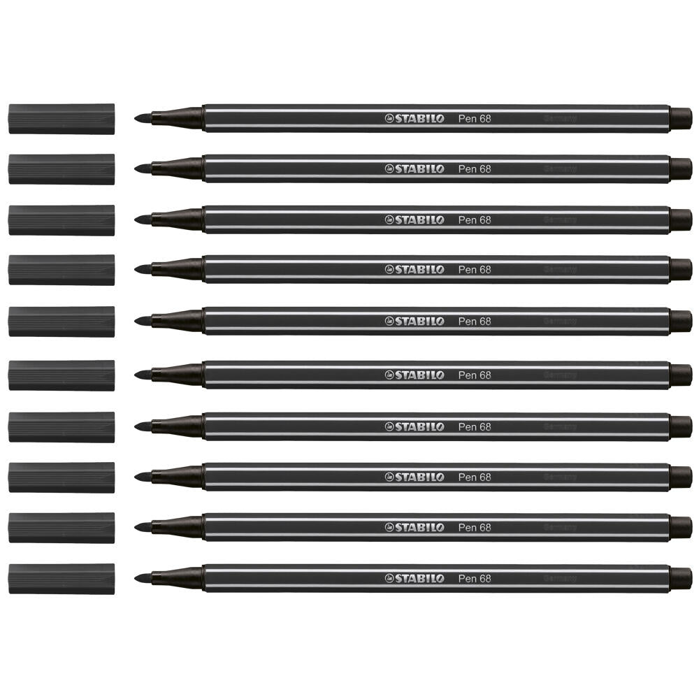 STABILO Filzstifte Pen 68 Schwarz