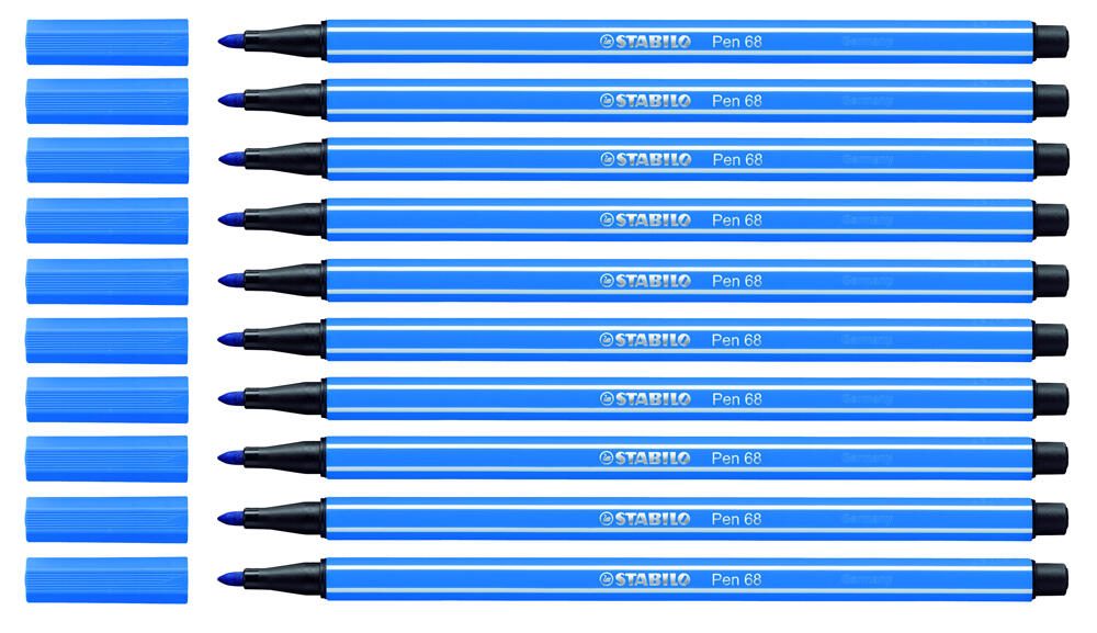 STABILO Filzstifte Pen 68 Blau