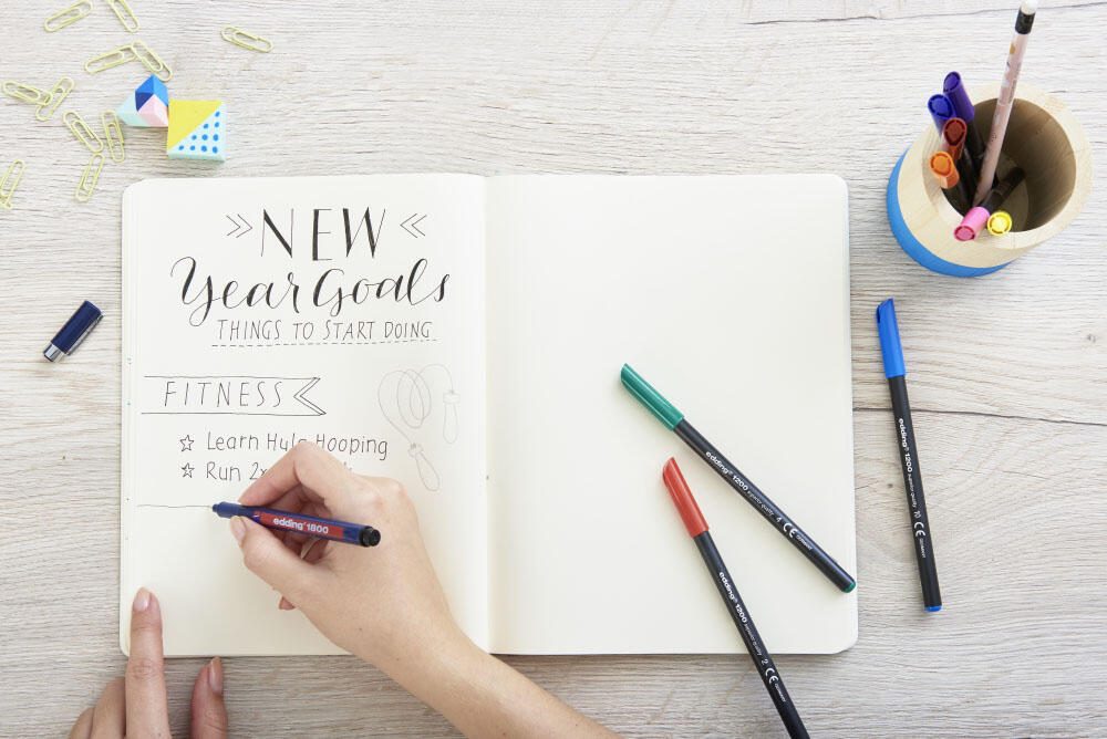 edding Filzstifte 1200 Blau