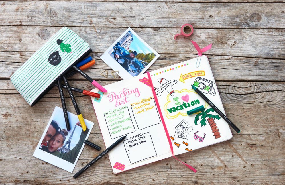 edding Filzstifte 1200 Blau