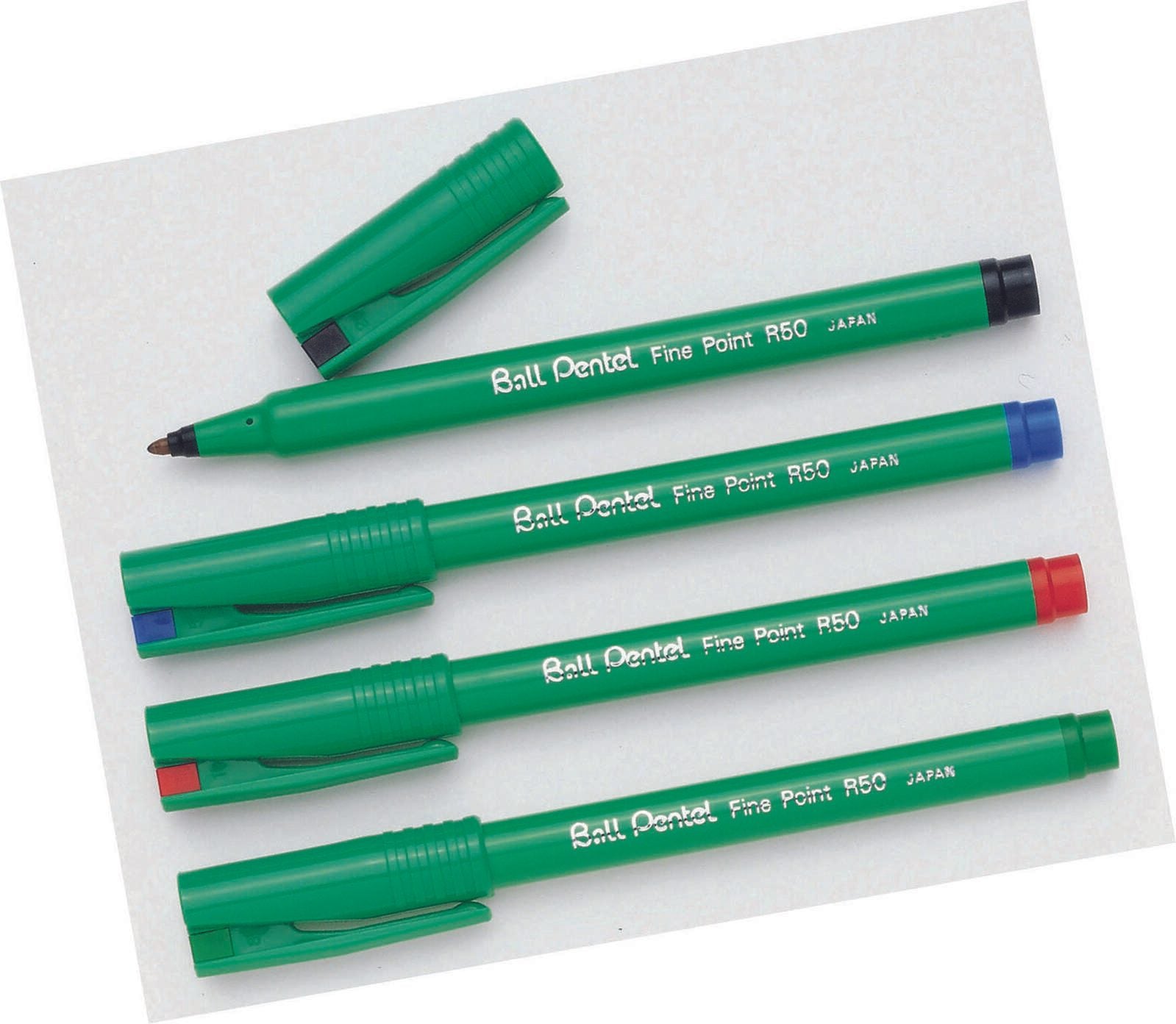 Pentel Ball R50 Tintenroller 0.4 mm Schwarz