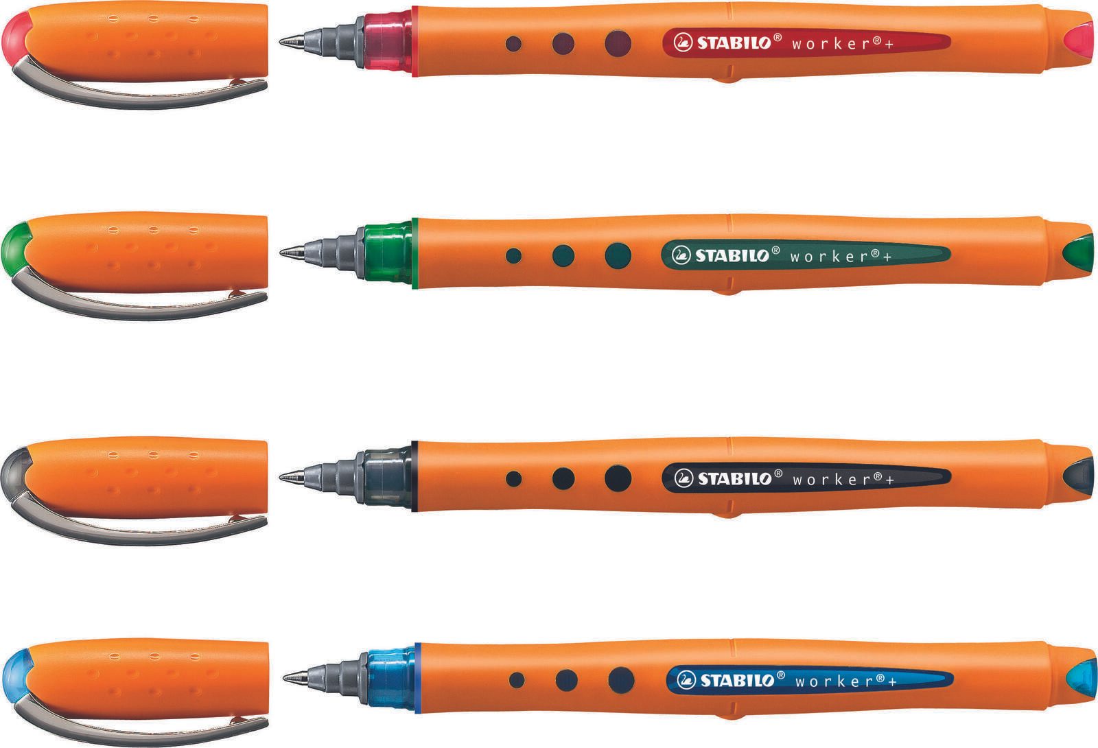 STABILO worker®+ Tintenroller 0.3 mm Mehrfarbig