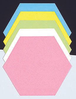 Moderationskarten 18,5 x 16,2 cm rot, weiß, grün, blau, gelb